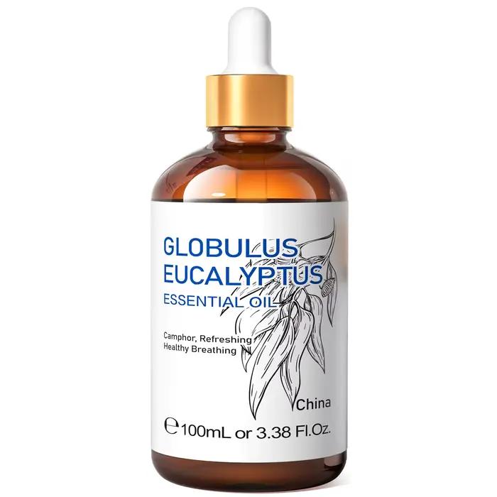 HIQILI Huiles essentielles d'eucalyptus citronné 100 ml, 100 % pures, pour diffuseur/humidificateur,