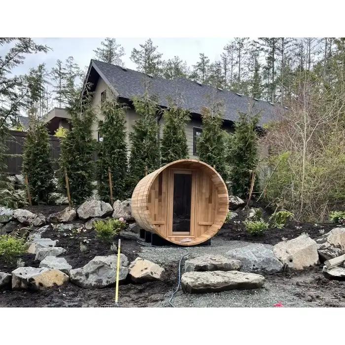 Sauna en bois de cèdre rouge du Canada sur mesure, sauna sec traditionnel de qualité supérieure pour