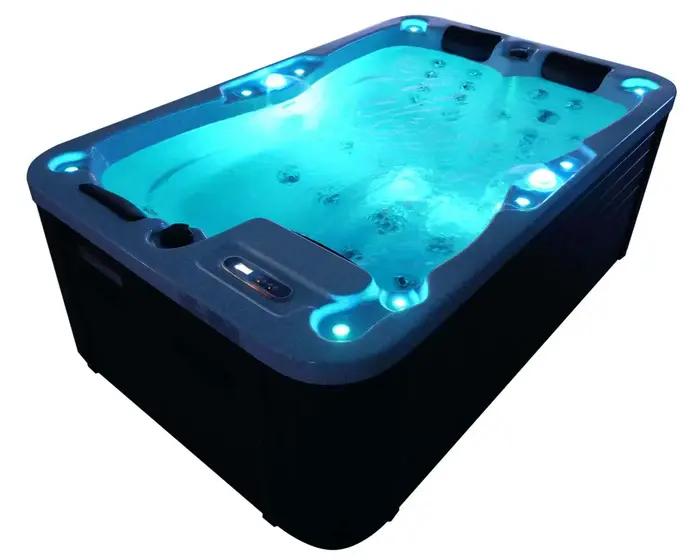 Piscine de massage chauffée extérieure pour 4 à 6 personnes, jacuzzi gonflable avec pompe de filtrat