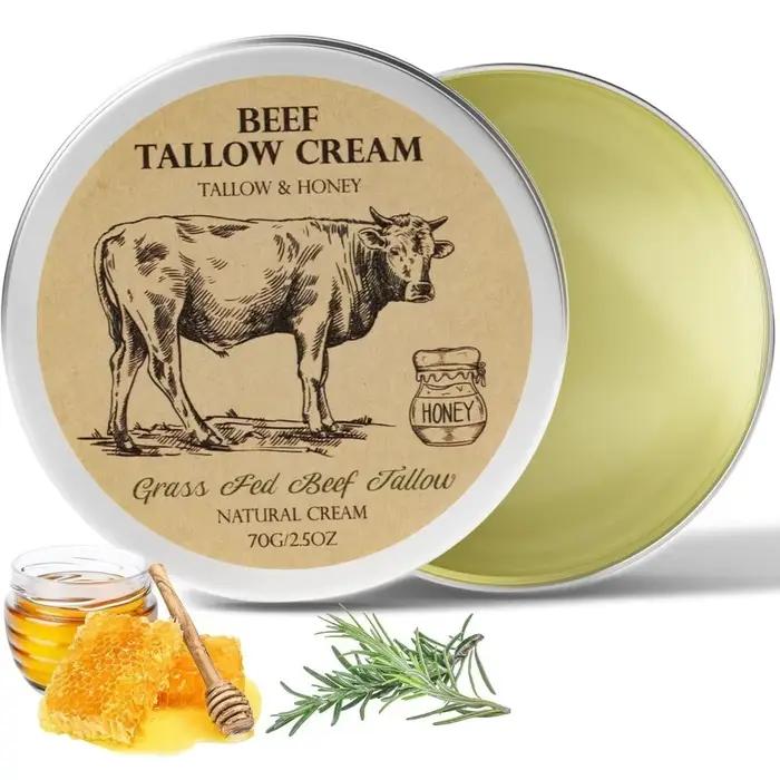 Baume de Tallow de bœuf biologique naturel, soin pour tout le corps, hydratant pour le visage, crème