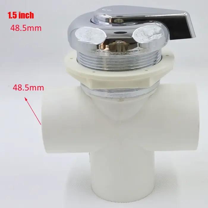 Convertisseur à double trou de 1,5' et 2', sélecteur de direction d'eau pour spa et bain à remous, p