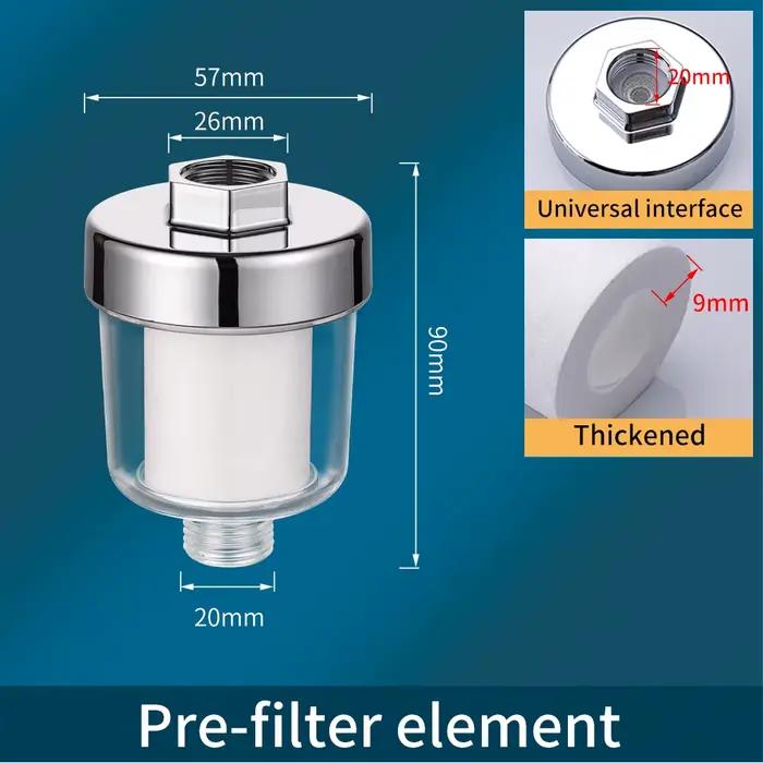 Pré-filtre détachable, purificateur d'eau de bain domestique, Machine à laver, douche de pluie, filt