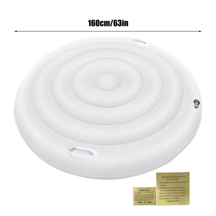 Couvercle de jacuzzi gonflable rond à économie d'énergie, 160cm de diamètre, pour piscine de Spa ext