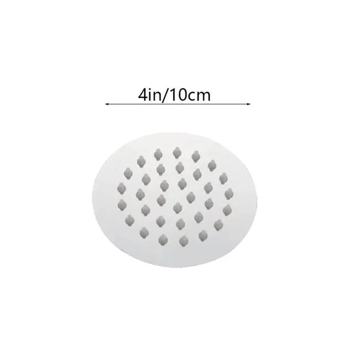Grande pomme de douche murale ronde ultra-mince chromée de haute qualité, accessoires de salle de ba