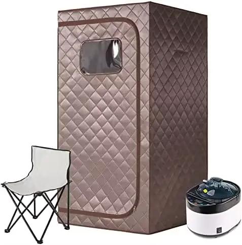 Sauna personnel pleine grandeur pour spa à domicile avec générateur de vapeur 4L et 1500W pour la re