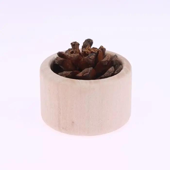 Nouveau diffuseur d'huiles essentielles en bois en forme de cône de pin, diffuseur d'huiles essentie