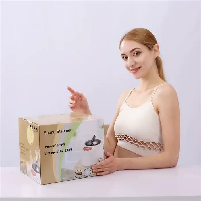 Générateur de vapeur avec barils en bois 2000W grande capacité 4l pour sauna domestique prise UE et US occasion détente bien-être à la maison