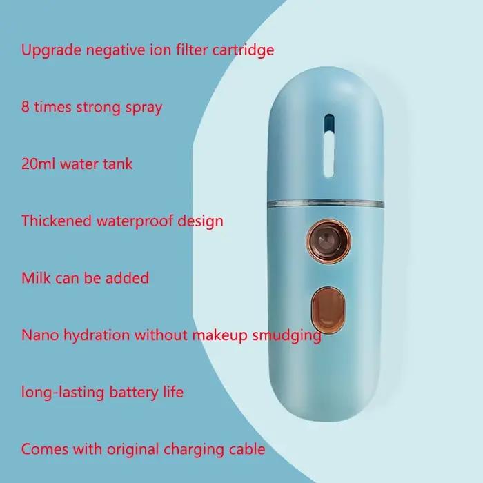 Vaporisateur de Brume Hydratante Fraîche pour Soins de Peau et Maquillage Occasions Spéciales Détente Visage