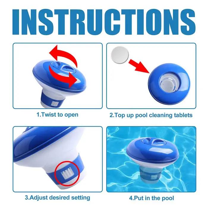 Distributeur de chlore flottant pour piscine