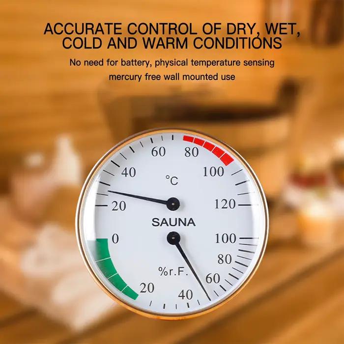 Thermomètre et hygromètre pour sauna