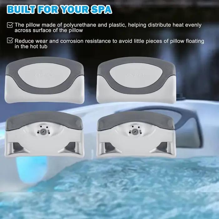 Lot de 4 oreillers de remplacement 6472-964 compatibles avec les spas et bains à remous Sundance série 880 2009-2017