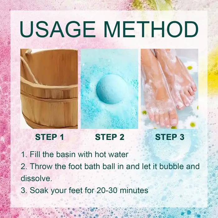 Boule de bain de pieds à bulles