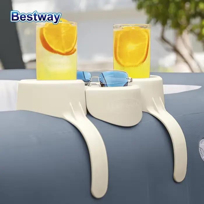 Bestway 60306 1PC SaluSpa 1 Plateau pour 2 Boissons Accessoires pour Spa et Bain à Remous Extérieur Pièces de Rechange pour Spa Gonflable Portable