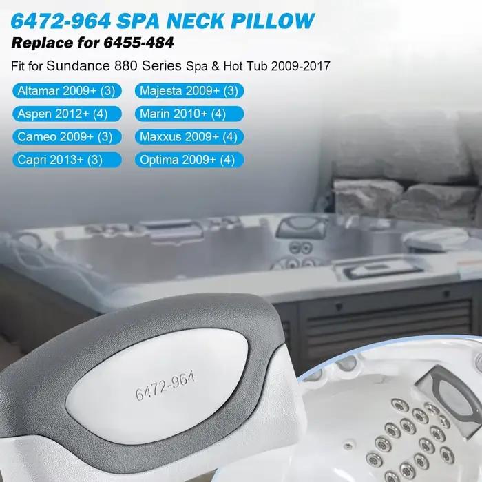Lot de 4 oreillers de remplacement 6472-964 compatibles avec les spas et bains à remous Sundance série 880 2009-2017