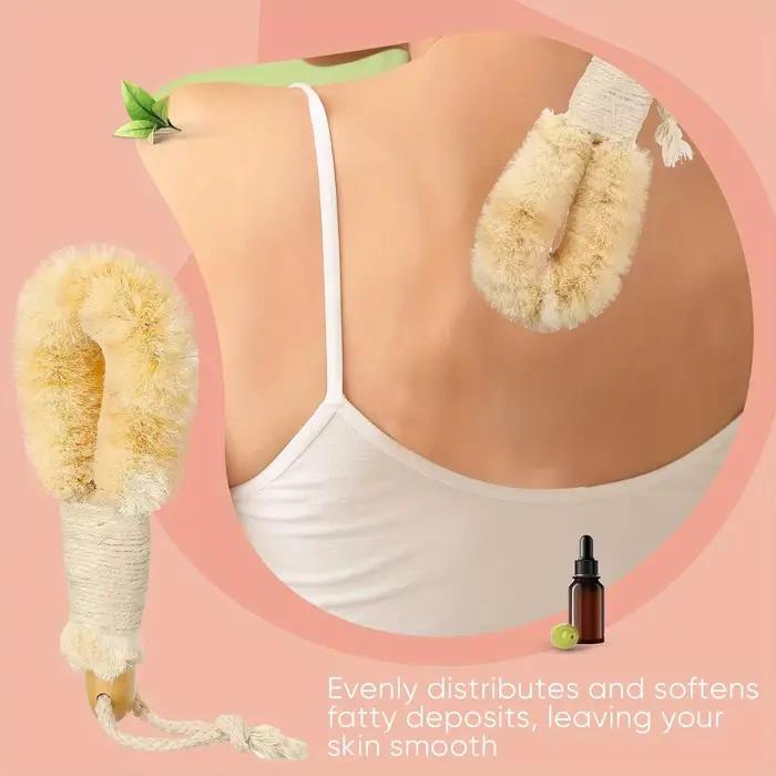 Brosse corporelle exfoliante en sisal naturel pour peau saine et radieuse massage lymphatique circulation peau lisse éclatante occasions spéciales femmes
