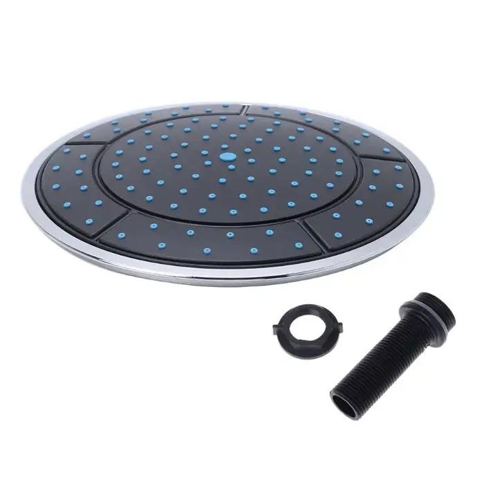 Pulvérisateur de douche à vis ronde droite G1/2" pour salle de bain pluie effet spa installation facile pour femmes et hommes usage quotidien美好生活雨喷头，适用于浴室，轻松安装，适合男女日常使用