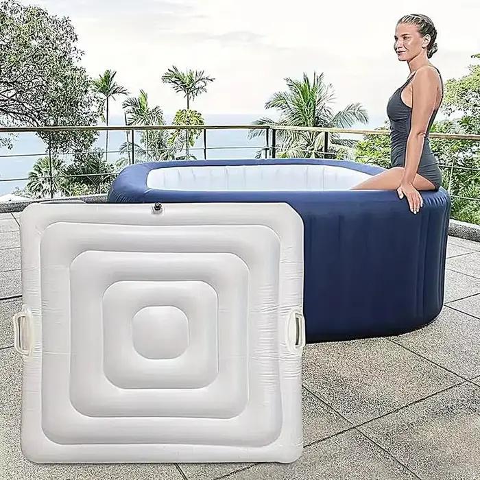 Couvercle de jacuzzi carré isolé