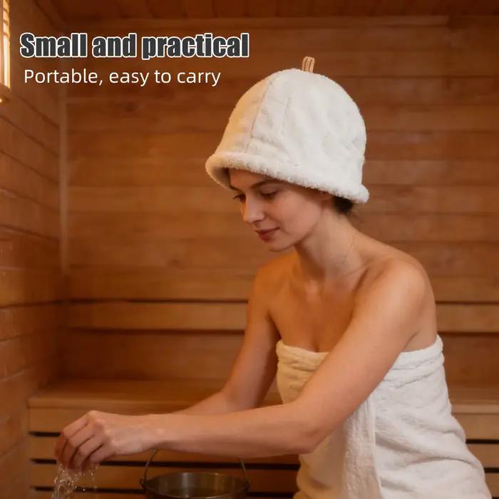 Chapeau de sauna respirant