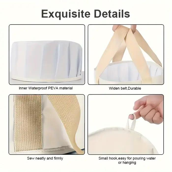 Baignoire de trempage pliable pour pieds et visage sans odeur pour détente et bien-être à la maison et en déplacement