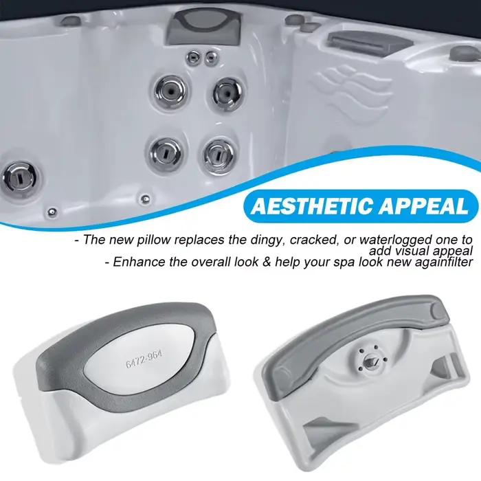Lot de 4 oreillers de remplacement 6472-964 compatibles avec les spas et bains à remous Sundance série 880 2009-2017