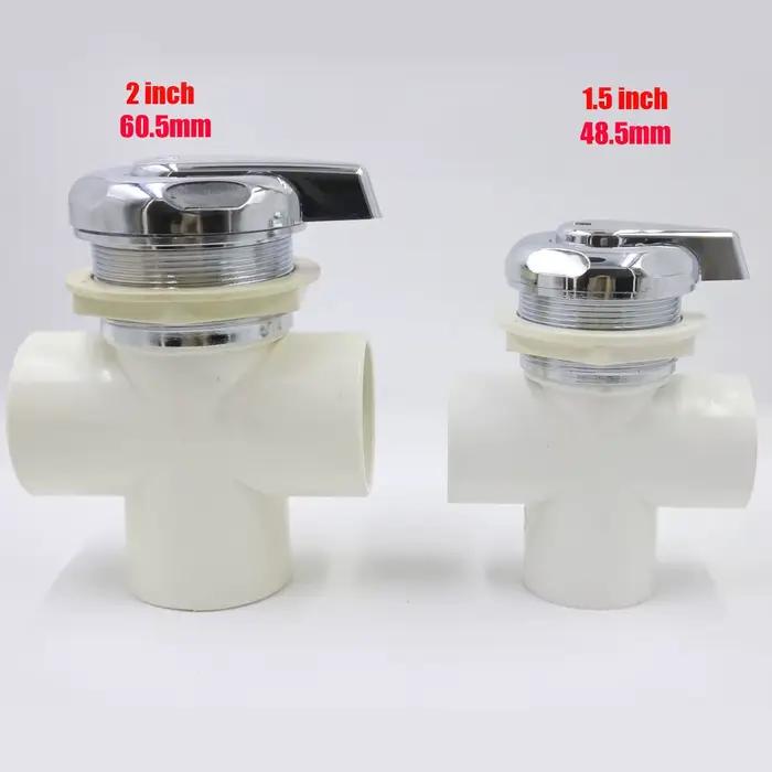 Convertisseur à double trou pour baignoires de massage contrôle de l'eau finition chromée installation facile chambre de bain détente relaxation