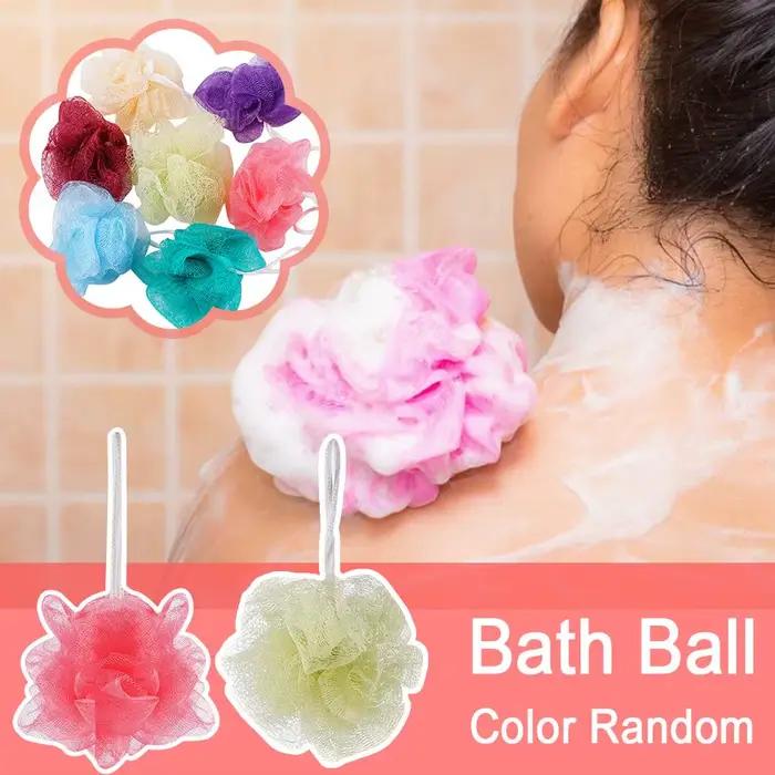 Boules d'éponge de bain en maille