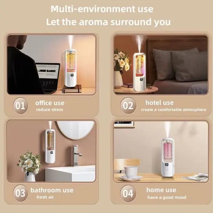 Machine d'aromathérapie diffuseur d'arômes humidificateur mural pour chambre à coucher toilettes salle de bains et hôtels occasions spéciales