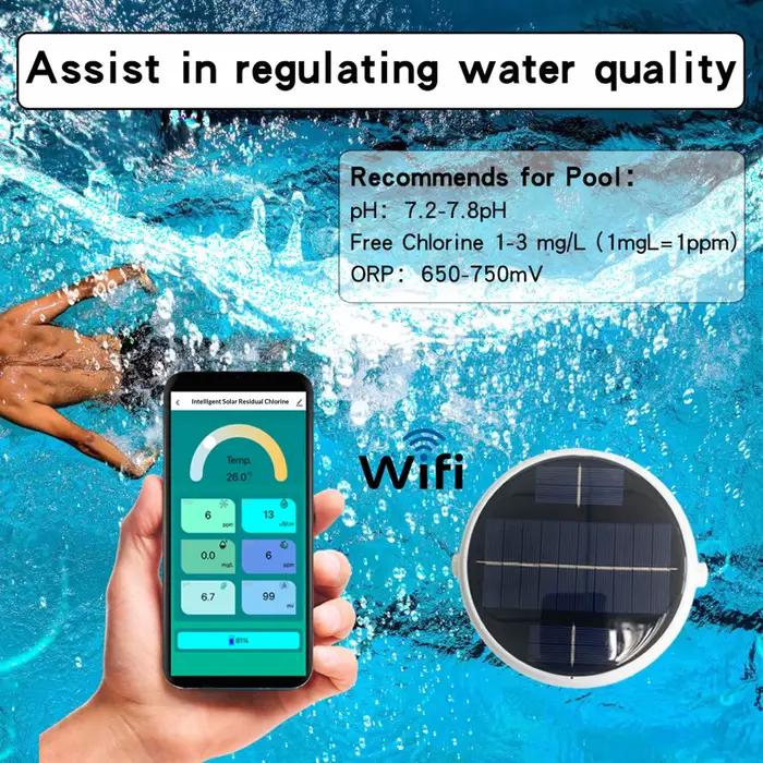 Testeur d'eau numérique 7-en-1 pour piscine
