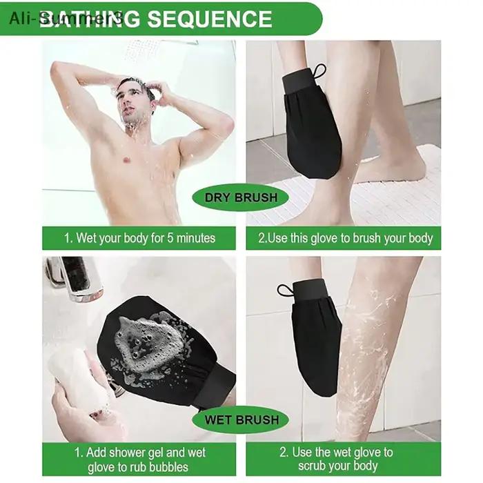 Gant exfoliant de douche marocain