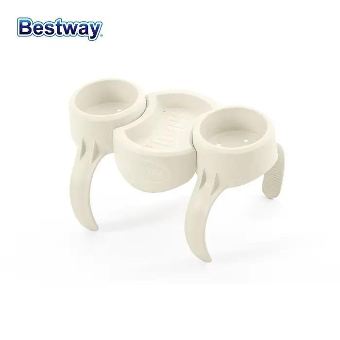 Bestway 60306 1PC SaluSpa 1 Plateau pour 2 Boissons Accessoires pour Spa et Bain à Remous Extérieur Pièces de Rechange pour Spa Gonflable Portable
