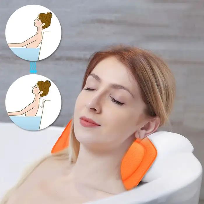 Coussin de baignoire pour le cou
