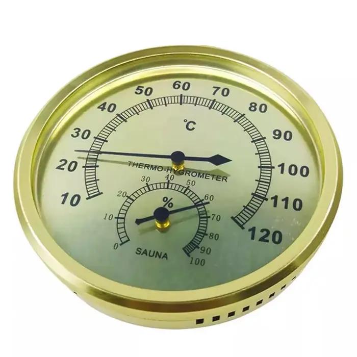 Hygrothermographe rond pour Sauna