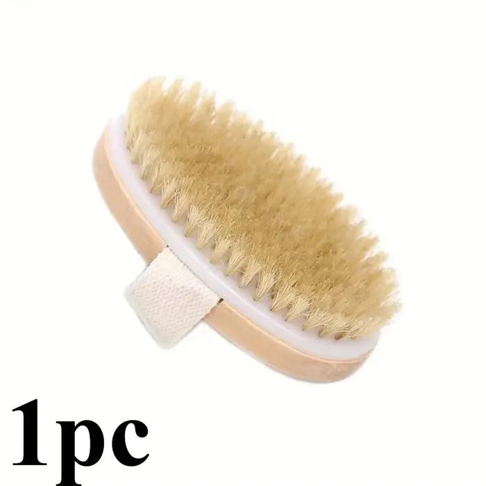 Brosse spa corps poils naturels | Pour peau humide et sèche | Masseur de bain doux pour la maiso