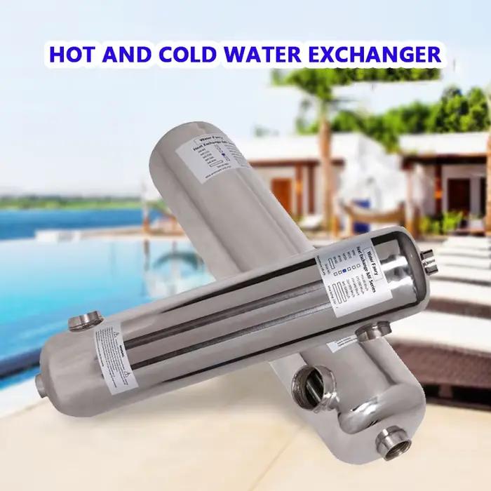 Échangeur de chaleur en acier inoxydable pour piscine et spa, eau froide et chaude, 3 T, tube
