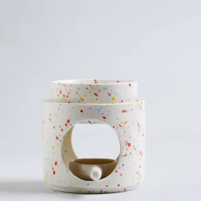 Brûleur d'encens en céramique pratique pour huiles essentielles, diffuseur de parfum d'ambiance 100