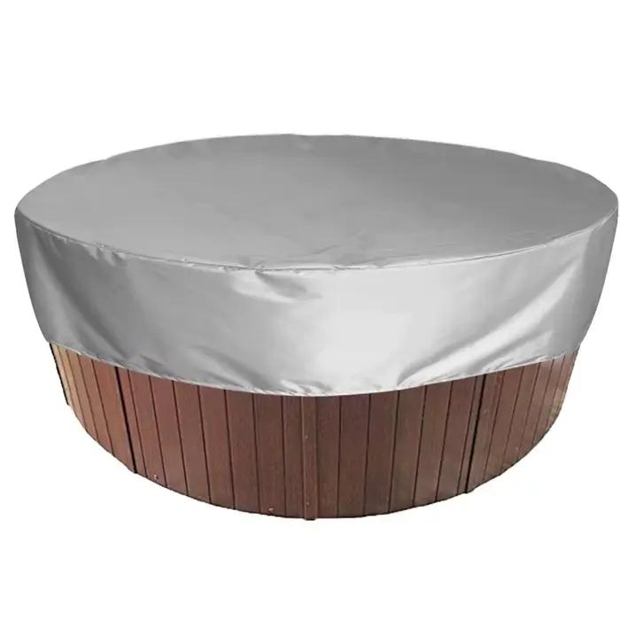 Couverture de baignoire ronde extérieure Anti-Uv Spa bain à remous housse Anti-poussière pliable pro