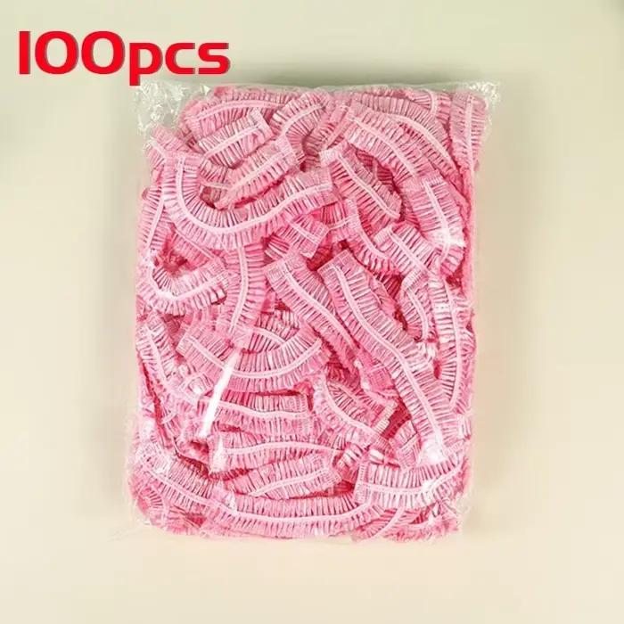 Bonnets de douche jetables pour teinture capillaire, 100 pièces/ensemble, couvre-chef en plastique é