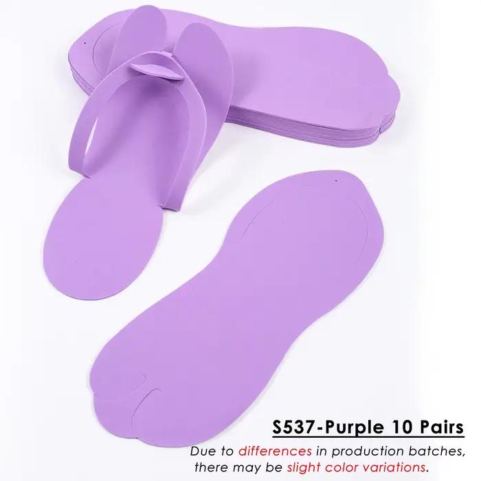 10 paires de chaussons jetables en EVA pour SPA, tongs portables légères, chaussons pliables et doux