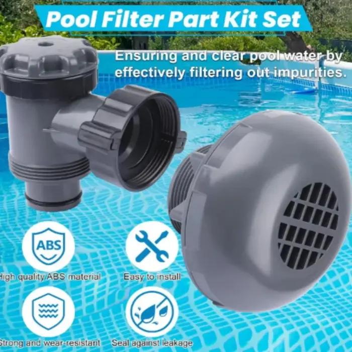Robinet à piston marche/arrêt pour piscine, raccordement de filtre, pompe, tuyau de 38 mm pour Bestway, pour INTEX, accessoires de remplacement pour jardin extérieur
