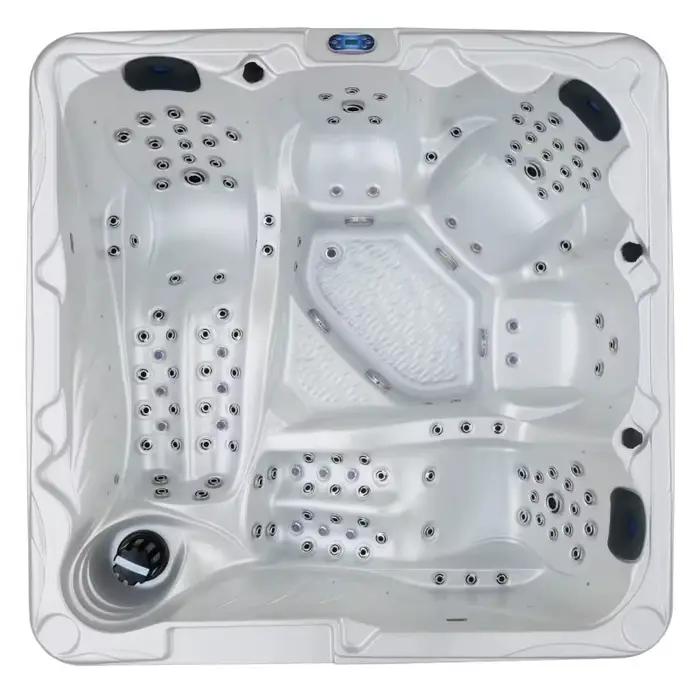 Spa à remous personnalisé en acrylique autoportant avec 140 jets d'hydrothérapie pour usage commercial et hôtel moderne et éco-responsable