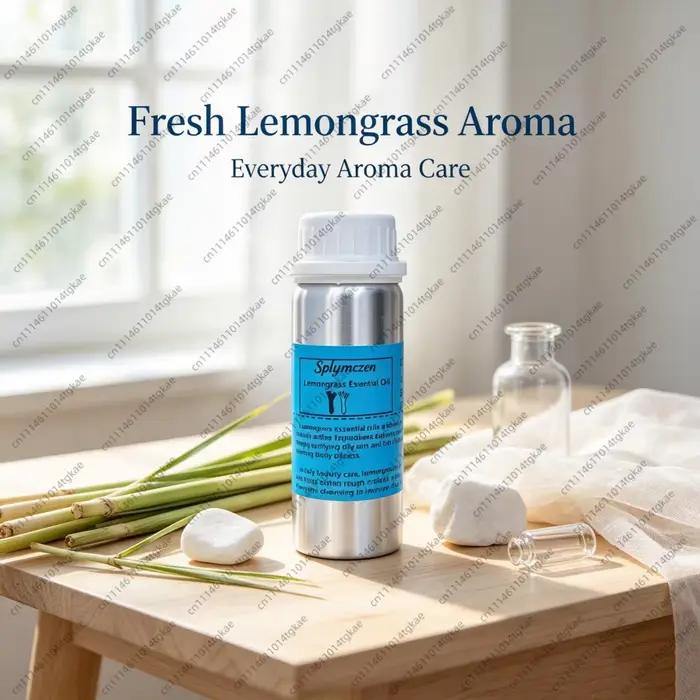 Huile Essentielle Parfumée Naturelle à la Citronnelle, Huile Parfumée Multi-usages pour Diffuseur à Bâtonnets, Bougies DIY, Savons, Hôtels, Maison, Diffusion d'Arômes