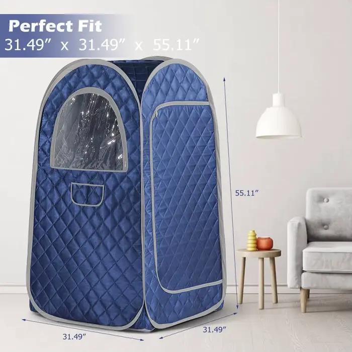 Tente de sauna SMARTMAK acrylique avec générateur de vapeur 4L pour relaxation à domicile deux personnes occaions spéciales bien-être santé détente spa à la maison