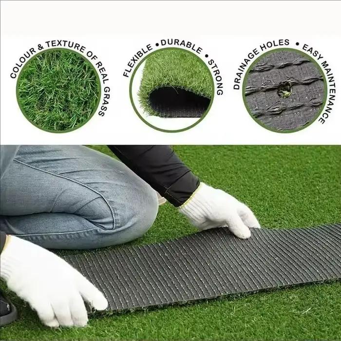 Gazon synthétique de 3 cm de longueur