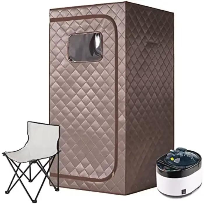 Sauna personnel pleine grandeur pour spa à domicile avec générateur de vapeur 4L et 1500W pour la relaxation