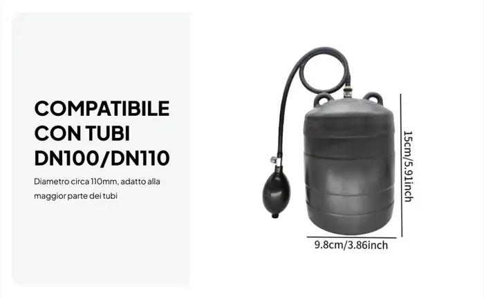 Bouchon de tuyau gonflable en caoutchouc robuste