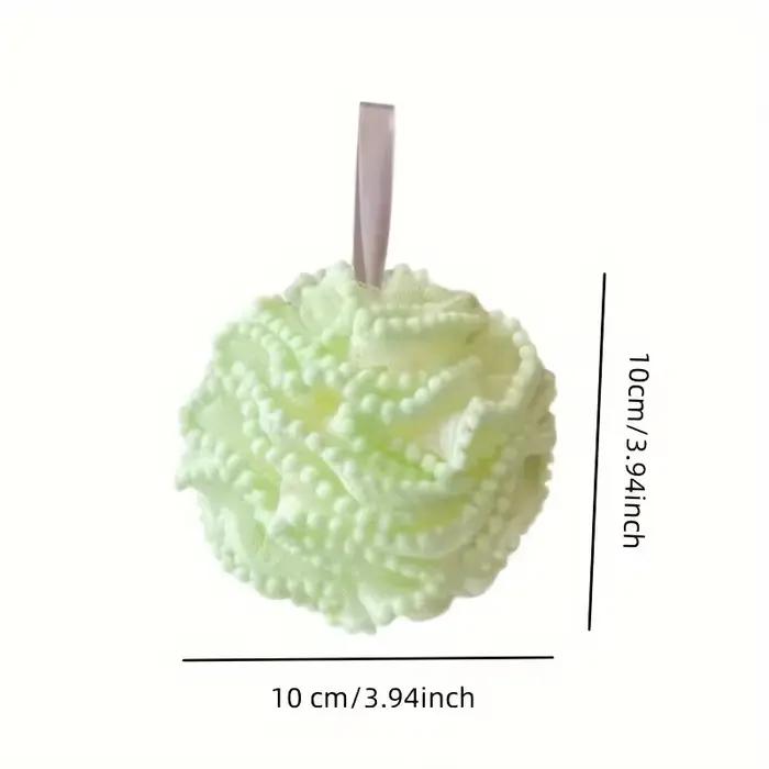 Paquet de 4 boules de bain exfoliantes-boule éponge en maille douce