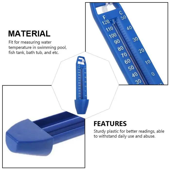 Thermomètre flottant en plastique de qualité supérieure pour piscine, aquarium, baignoire, outil de mesure pour température de l'eau occasions spéciales
