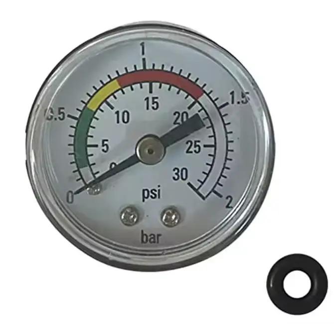 Manometre de pression de voiture pour pompe a filtre a sable INTEX 14 16 pouces acier inoxydable pieces de moteur installation facile double echelle bar psi usage multiple sécurité routière efficacité energetique