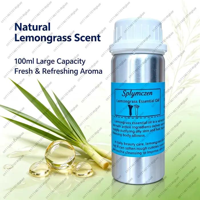 Huile Essentielle Parfumée Naturelle à la Citronnelle, Huile Parfumée Multi-usages pour Diffuseur à Bâtonnets, Bougies DIY, Savons, Hôtels, Maison, Diffusion d'Arômes
