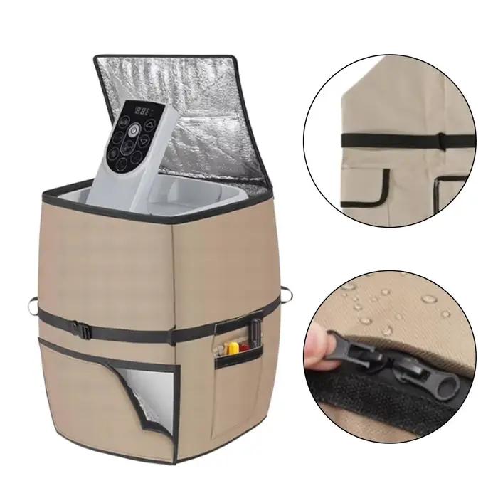Couvercle de pompe de chauffage en tissu oxford 420d résistant aux intempéries pour spa gonflable élégant et durable pour extérieur